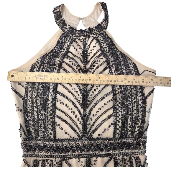 Minuet Beaded Mini Dress NEW Womens Small Whimsygoth Fairy Cocktail Party Black - Picture 9 of 14